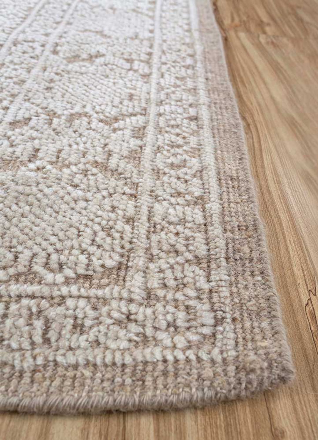 Wollteppich - 240 x 300 cm - beige