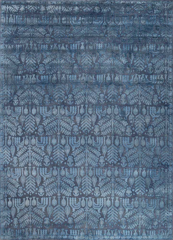 Wollteppich - 240 x 300 cm - blau