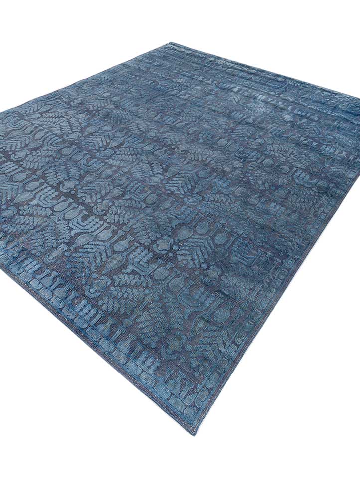 Wollteppich - 240 x 300 cm - blau