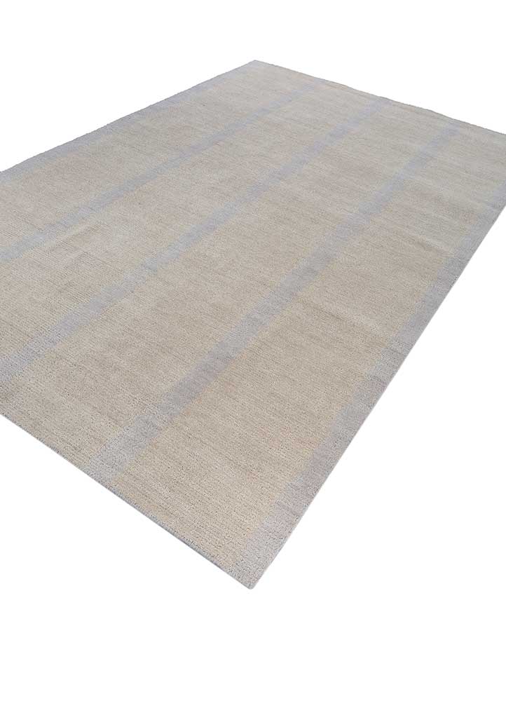 Wollteppich - 180 x 270 cm - silber