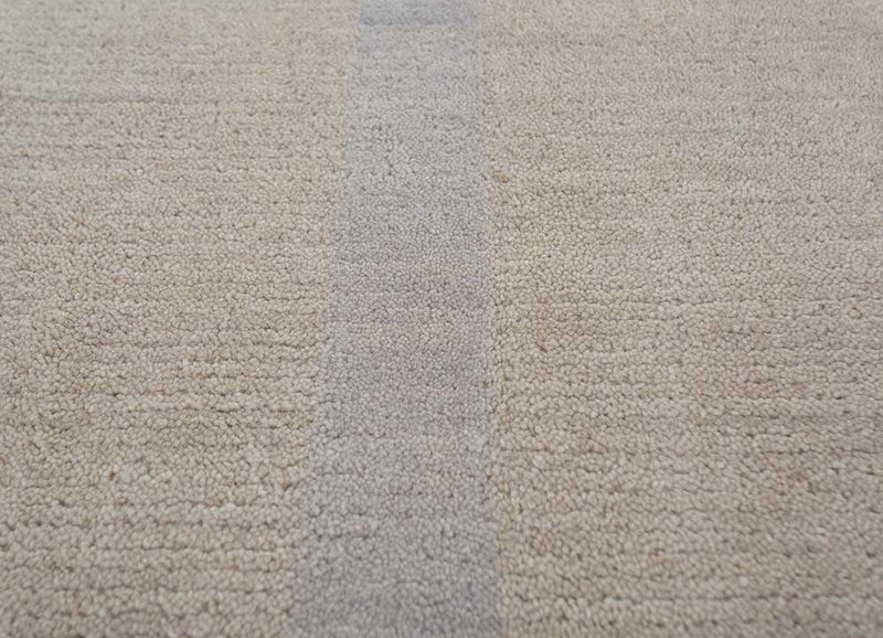 Wollteppich - 180 x 270 cm - silber