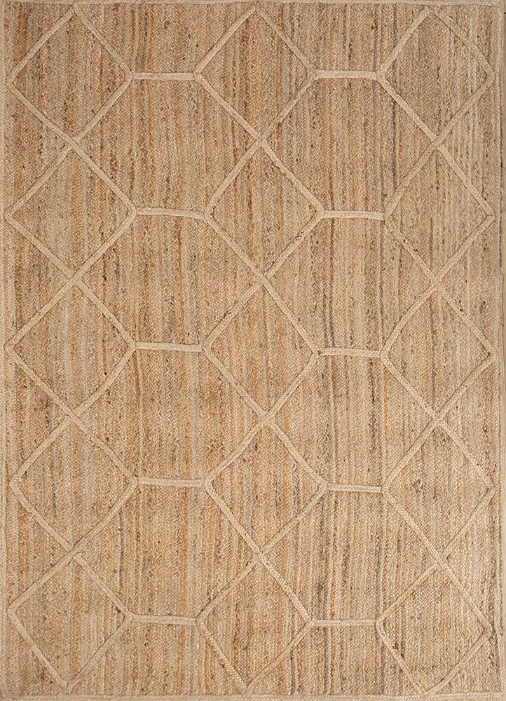Juteteppich - 165 x 225 cm - dunkelbeige