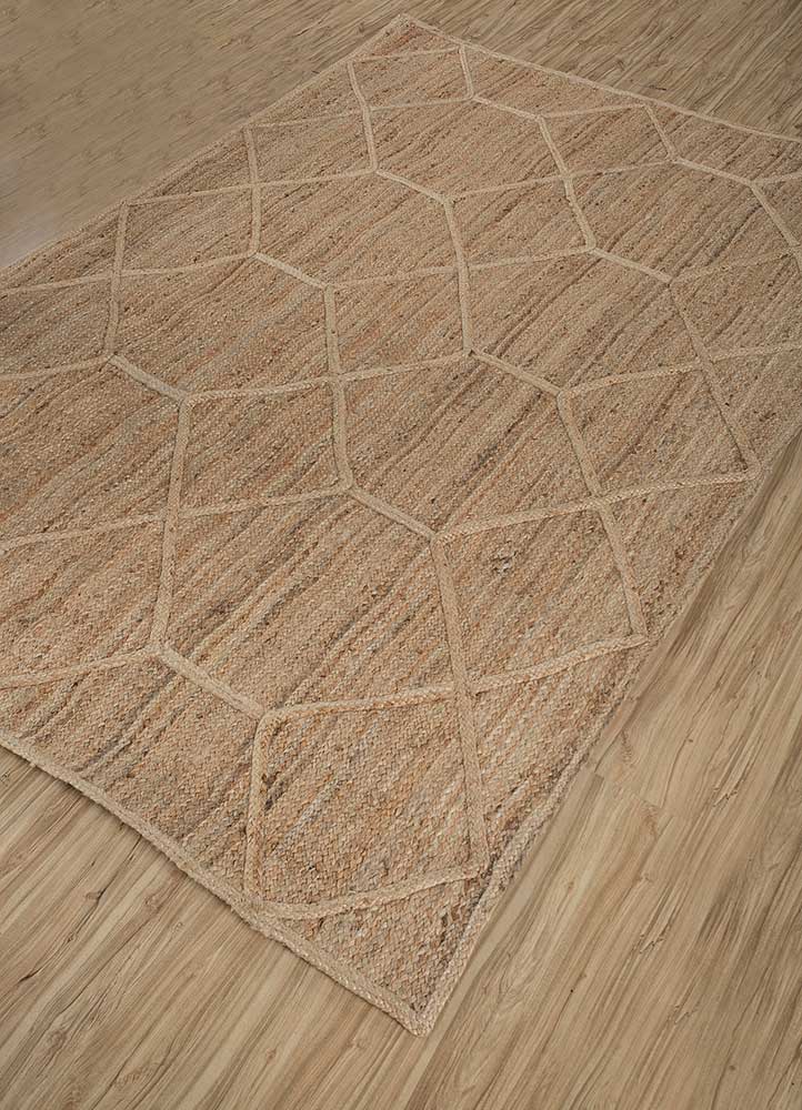 Juteteppich - 165 x 225 cm - dunkelbeige