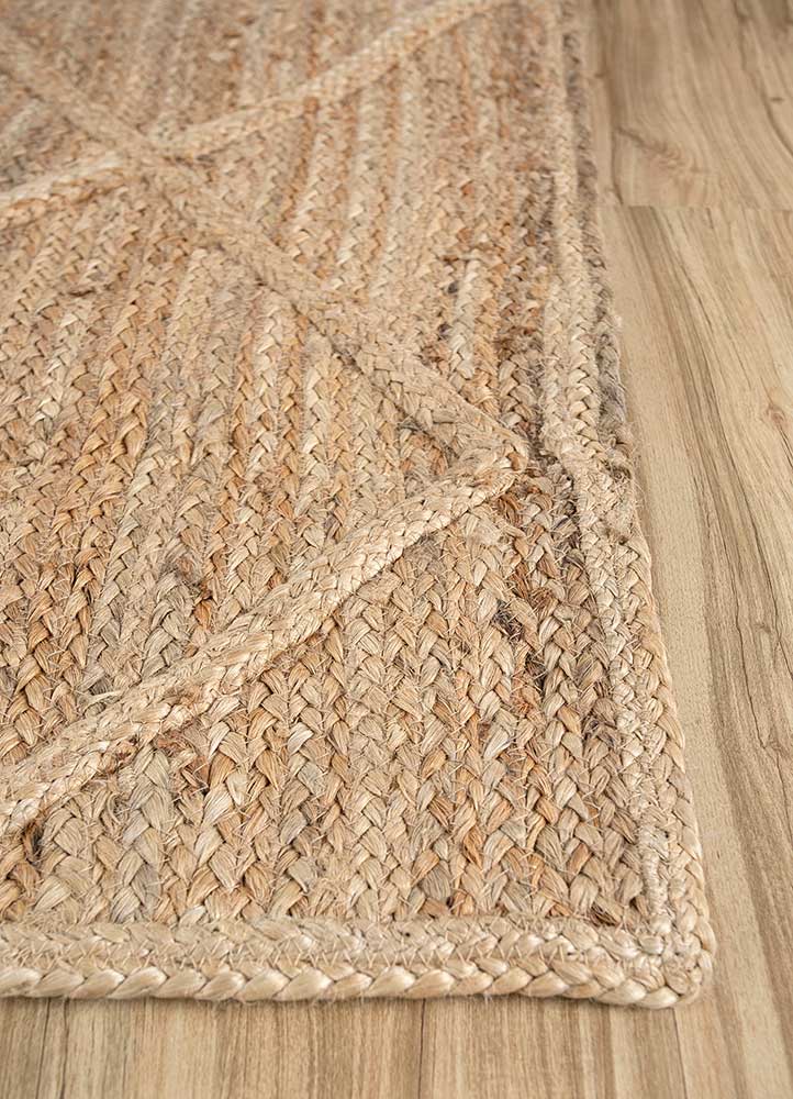 Juteteppich - 165 x 225 cm - dunkelbeige