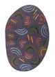 Wollteppich sonderform  - 180 x 270 cm - grau