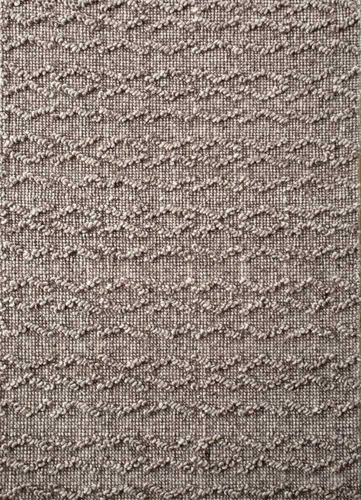 Wollteppich - 60 x 90 cm - hellbraun