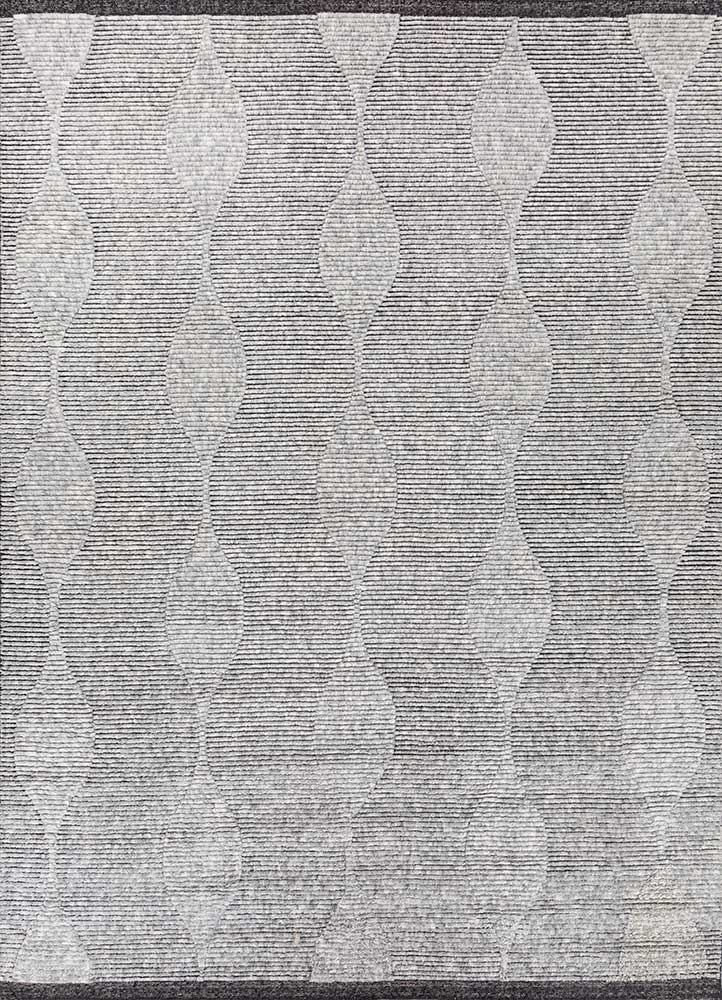 Wollteppich - 240 x 300 cm - hellgrau