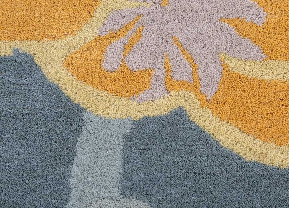 Wollteppich sonderform  - 270 x 180 cm - mehrfarbig