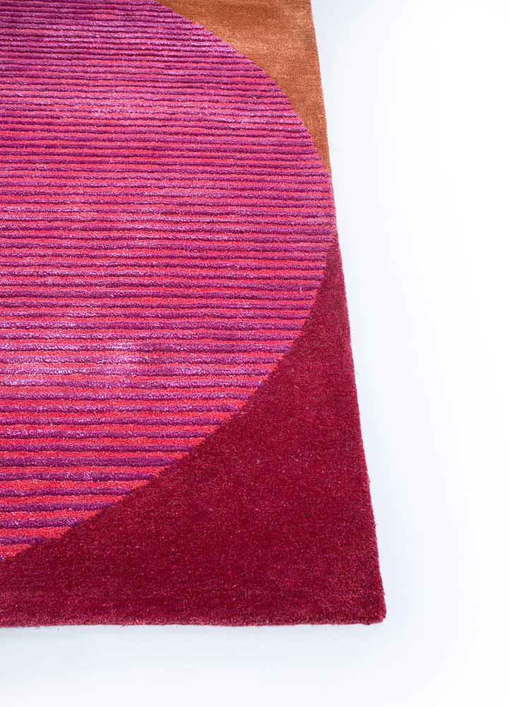 Wollteppich sonderform  - 180 x 270 cm - rosa