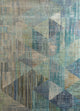 Wollteppich - 240 x 300 cm - blau