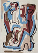 Wollteppich - 60 x 90 cm - mehrfarbig