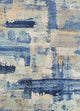 Wollteppich - 240 x 300 cm - blau
