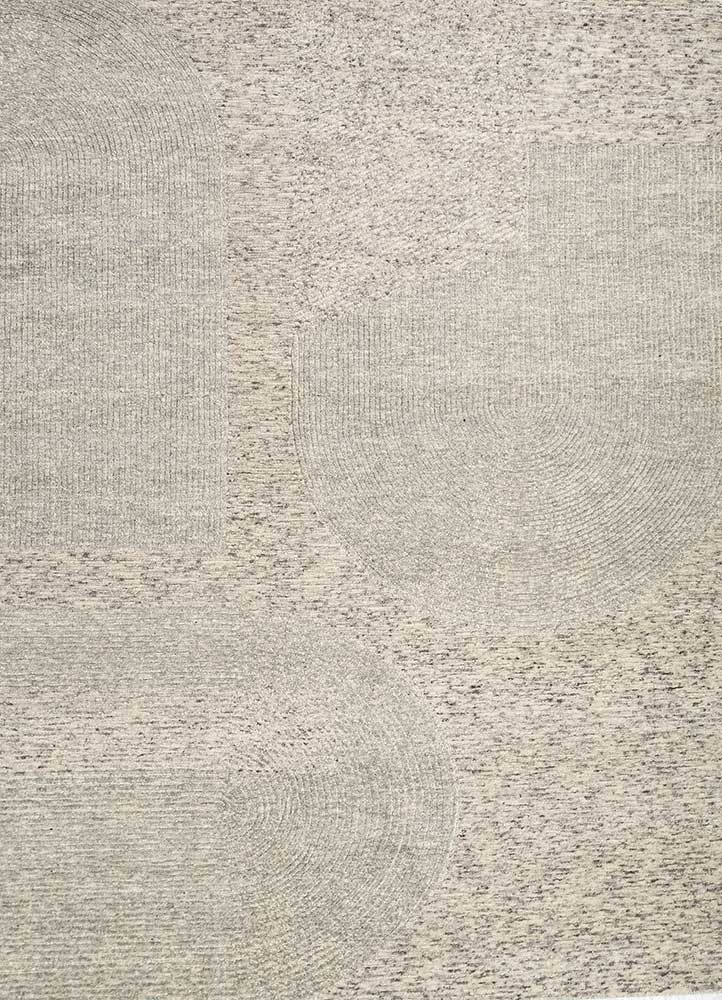 Wollteppich - 180 x 270 cm - silber