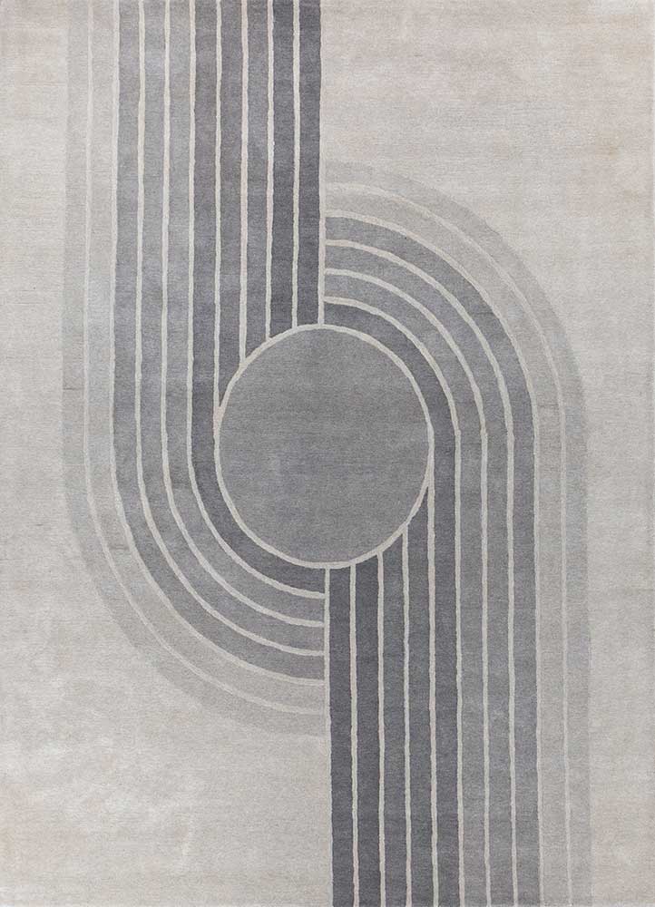 Wollteppich - 150 x 240 cm - grau