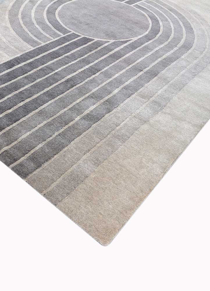 Wollteppich - 150 x 240 cm - grau