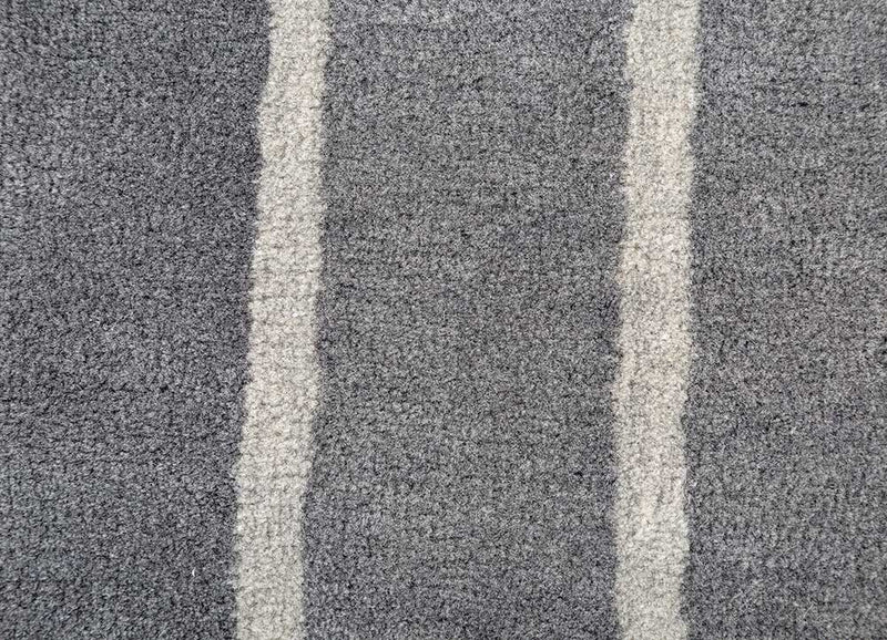 Wollteppich - 150 x 240 cm - grau
