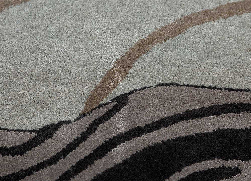 Wollteppich sonderform  - 120 x 180 cm - mehrfarbig