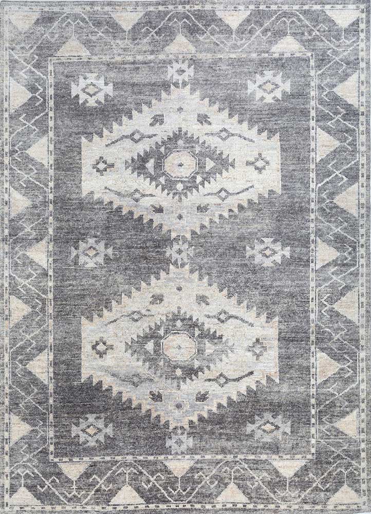 Wollteppich - 240 x 300 cm - grau