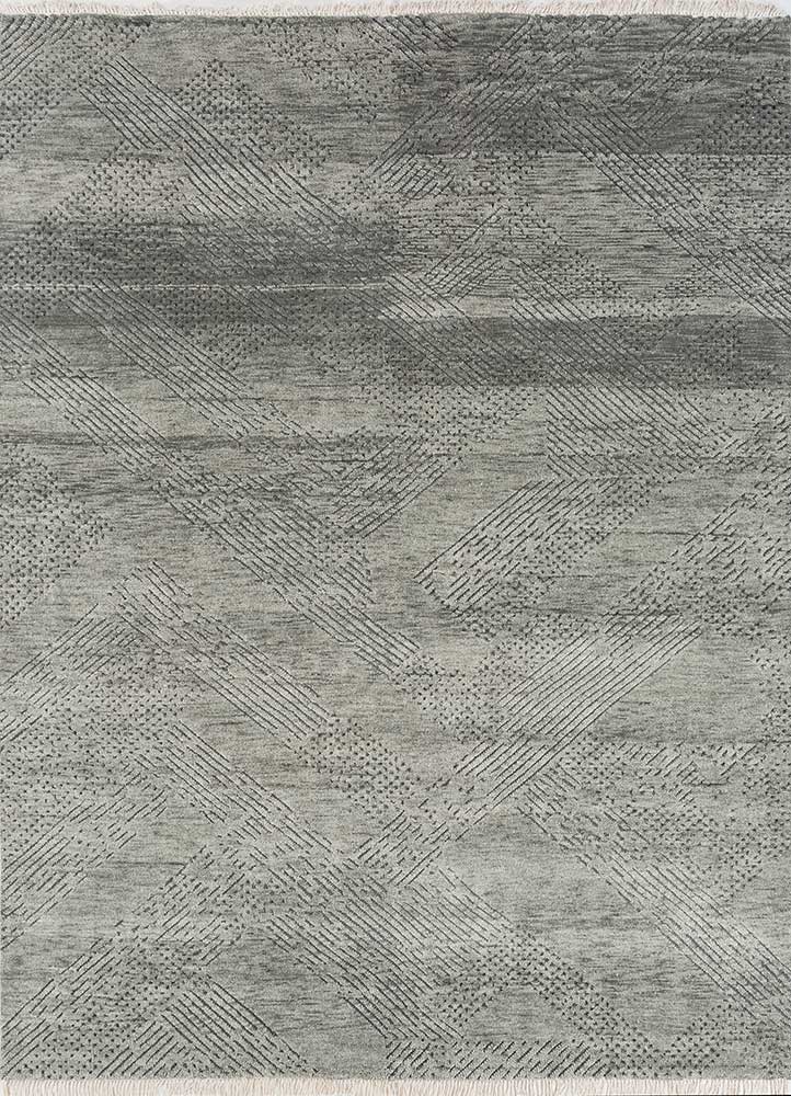 Wollteppich - 240 x 300 cm - grau
