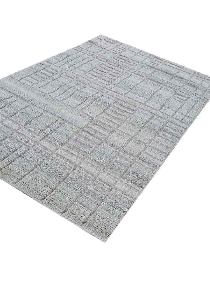 Wollteppich - 120 x 180 cm - grau