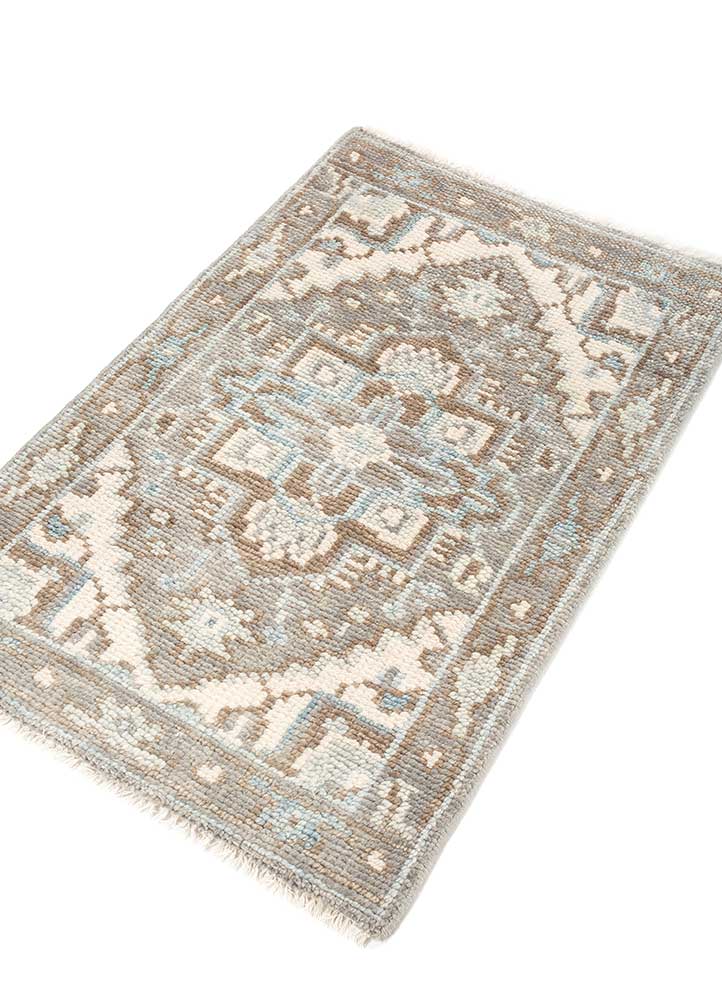 Wollteppich - 90 x 60 cm - beige