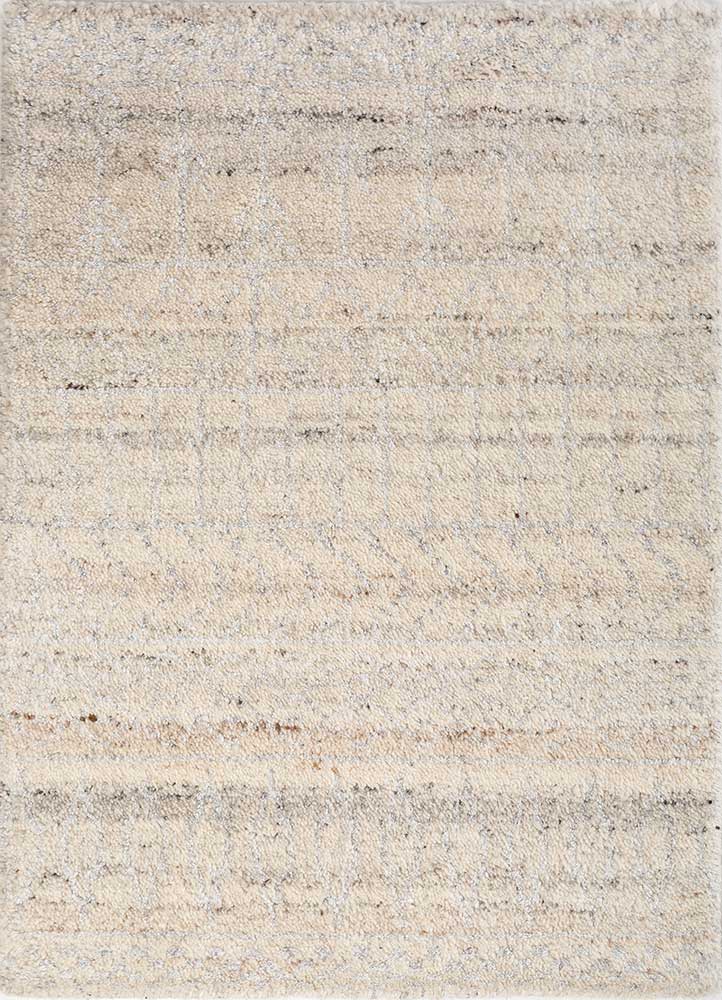 Wollteppich - 60 x 90 cm - creme