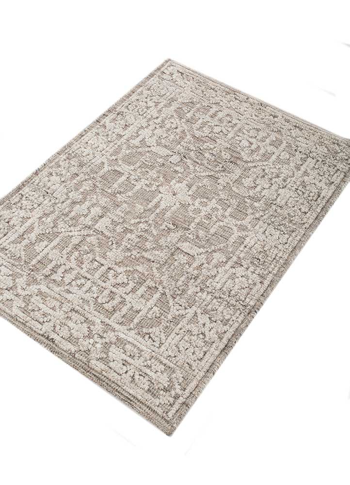 Wollteppich - 60 x 90 cm - beige