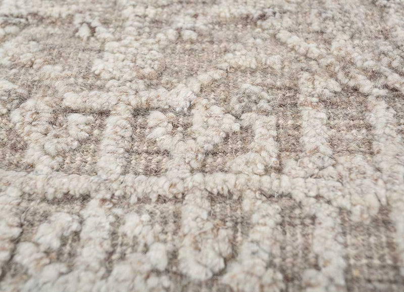 Wollteppich - 60 x 90 cm - beige