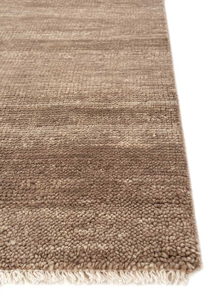 Wollteppich - 180 x 270 cm - dunkelbeige