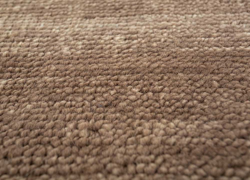 Wollteppich - 180 x 270 cm - dunkelbeige