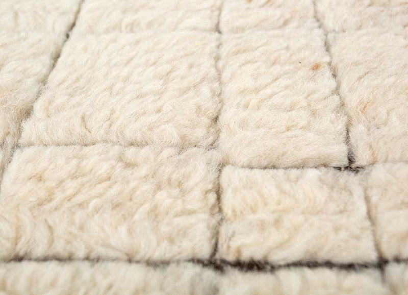 Wollteppich - 150 x 240 cm - beige