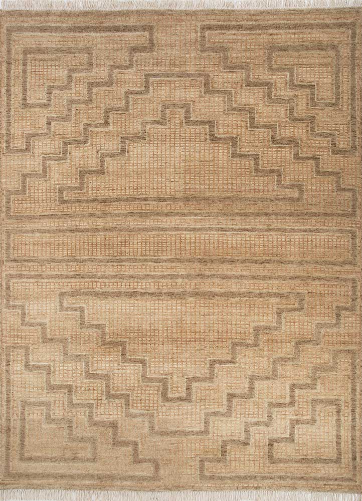 Wollteppich - 240 x 300 cm - gold