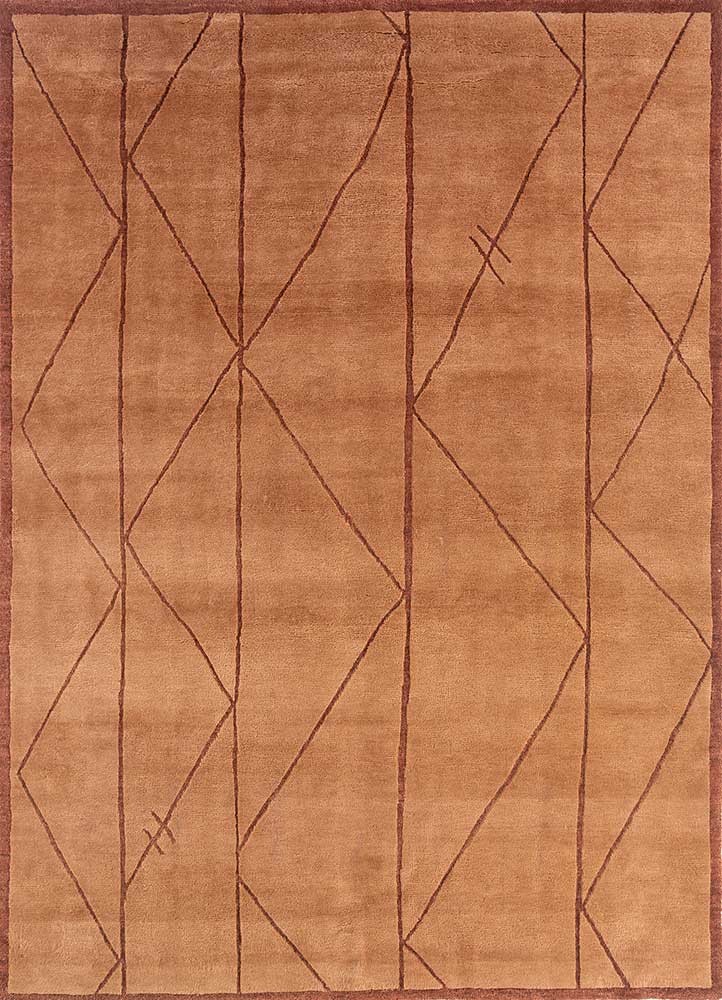 Wollteppich - 240 x 300 cm - orange