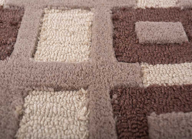 Wollteppich - 180 x 270 cm - beige