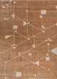 Wollteppich - 180 x 270 cm - gold
