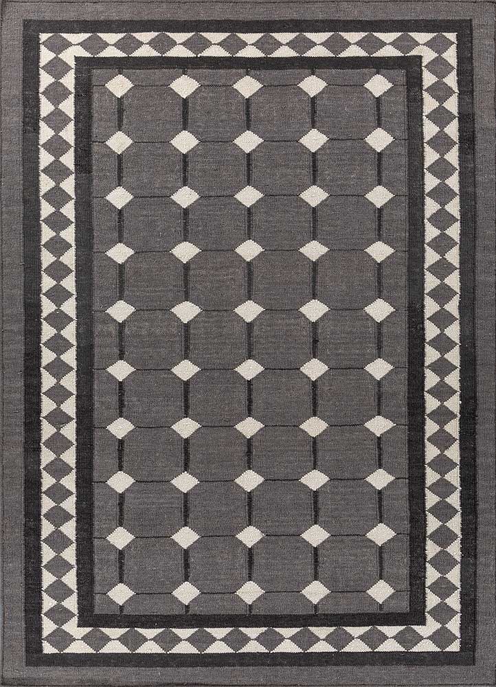 Wollteppich - 150 x 240 cm - grau