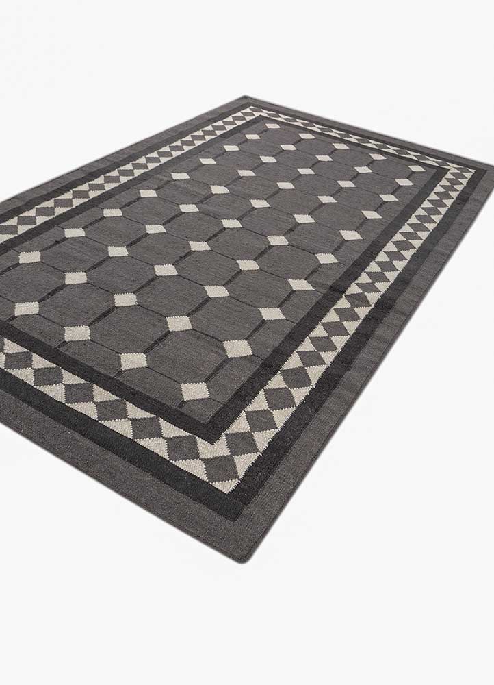 Wollteppich - 150 x 240 cm - grau