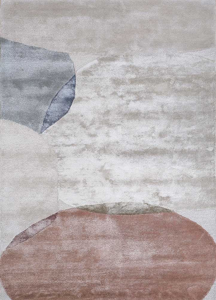 Wollteppich - 150 x 240 cm - silber