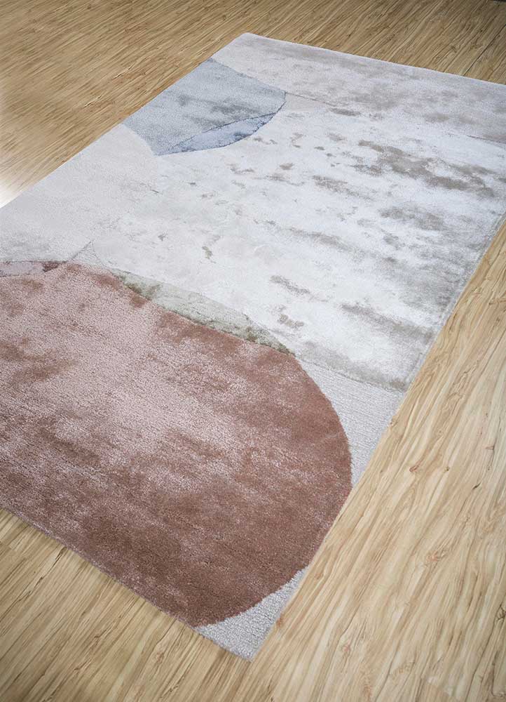 Wollteppich - 150 x 240 cm - silber