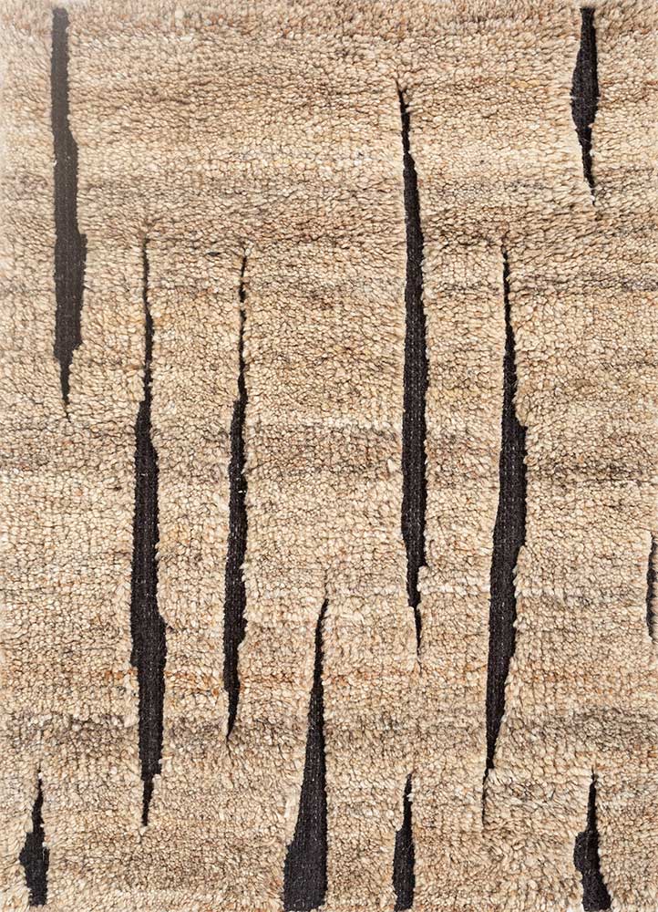 Wollteppich - 60 x 90 cm - beige