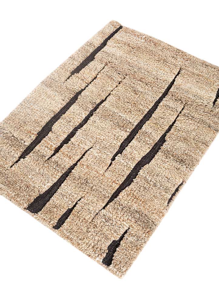 Wollteppich - 60 x 90 cm - beige