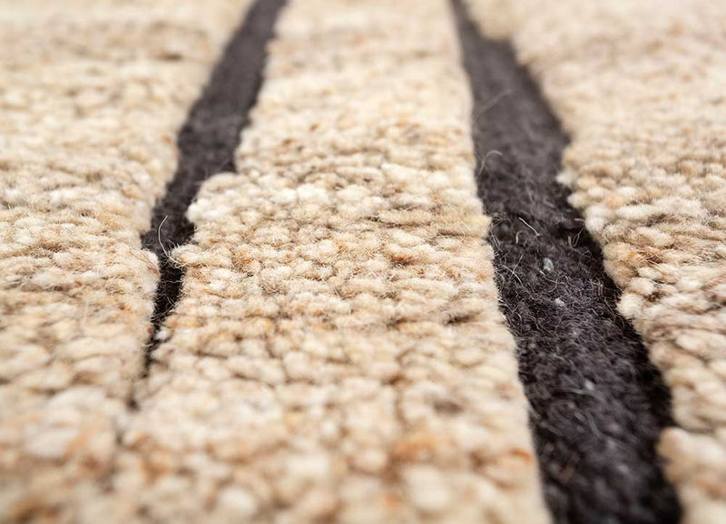 Wollteppich - 60 x 90 cm - beige