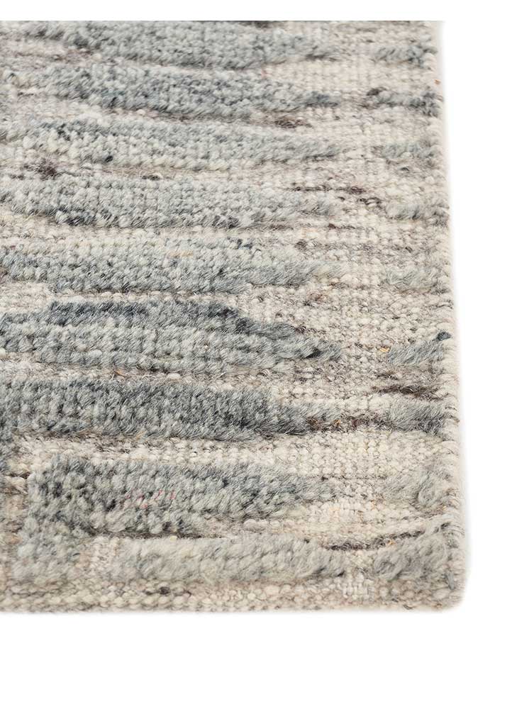 Wollteppich - 60 x 90 cm - grau