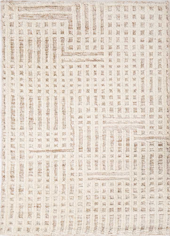 Wollteppich - 60 x 90 cm - creme