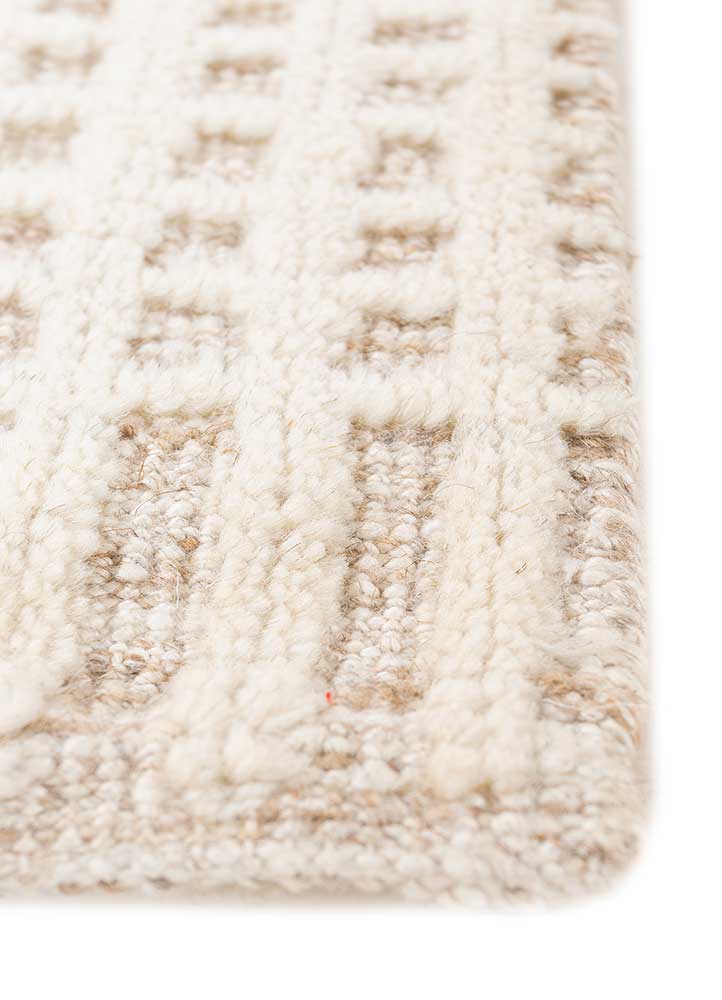 Wollteppich - 60 x 90 cm - creme