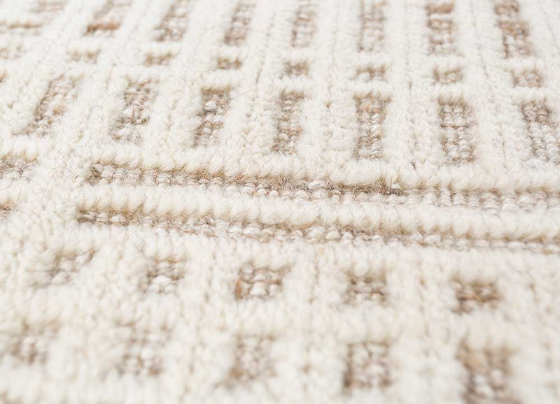 Wollteppich - 60 x 90 cm - creme