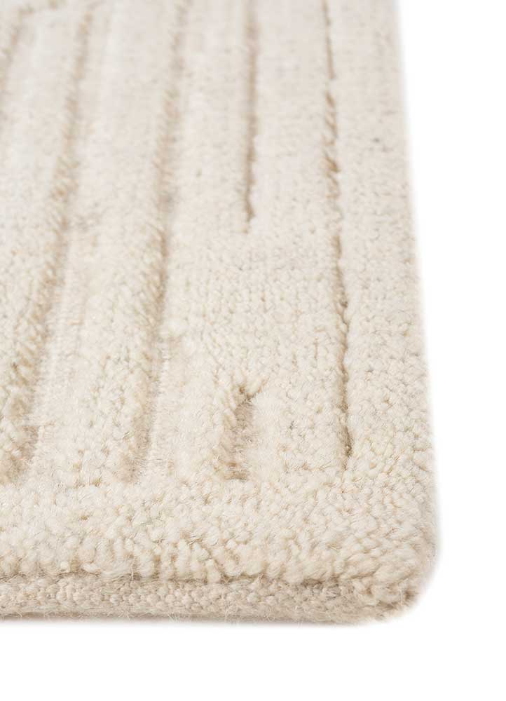Wollteppich - 60 x 90 cm - creme