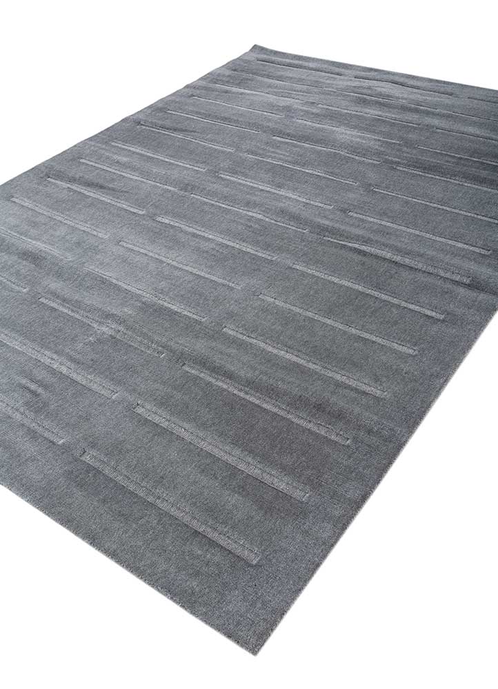 Wollteppich - 180 x 270 cm - grau