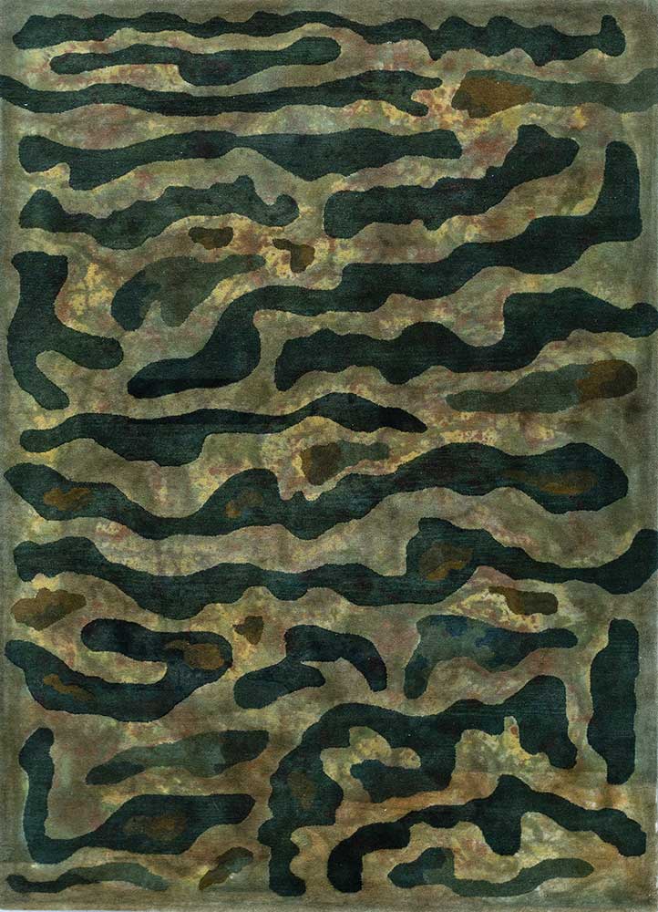 Wollteppich - 180 x 270 cm - grün