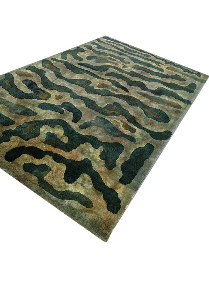 Wollteppich - 180 x 270 cm - grün